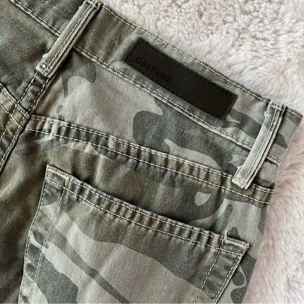 GRLFRND Karolina Camo Crop Pants